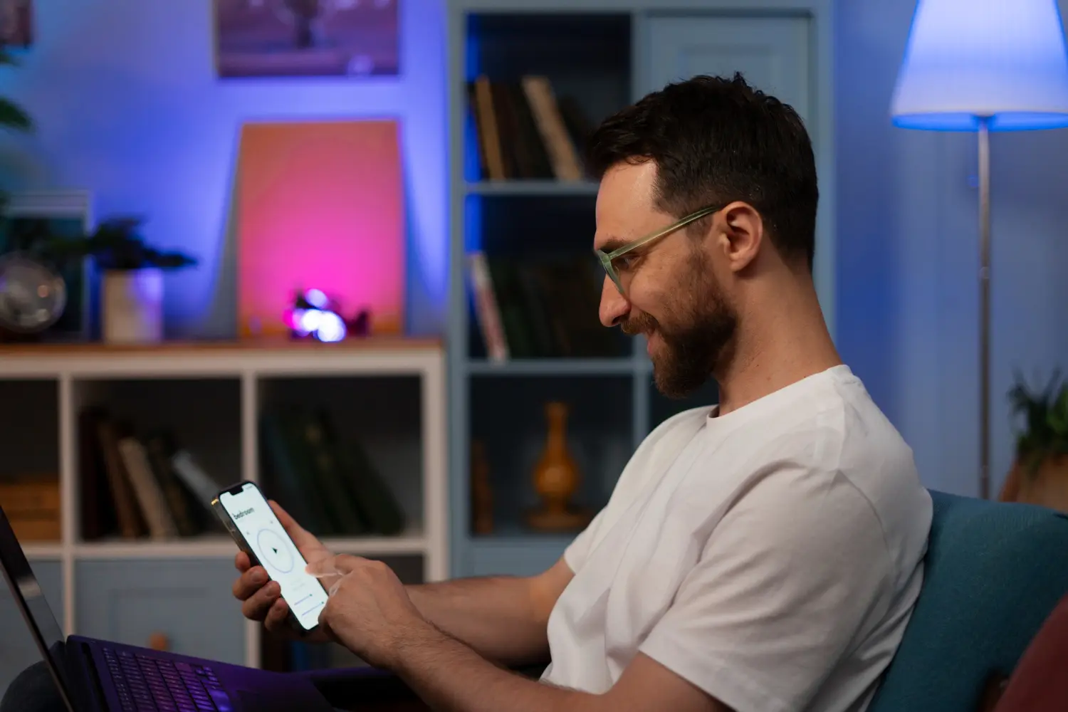 A developer optimizing a website for better mobile SEO and smartphone rankings in 2025.