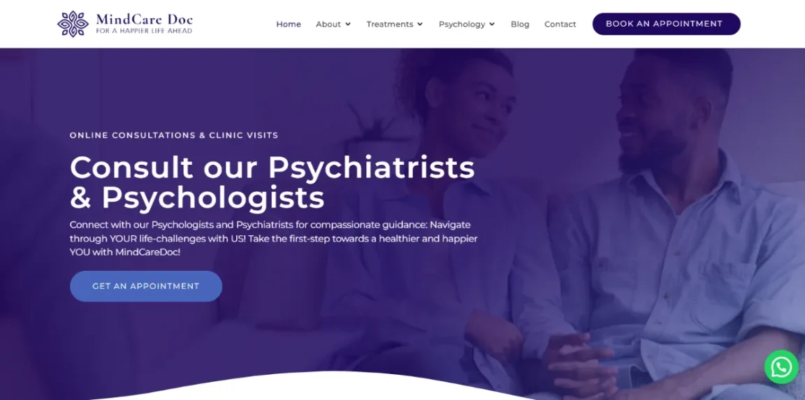drmindcare.com website designed and developed by Nikhil Soman