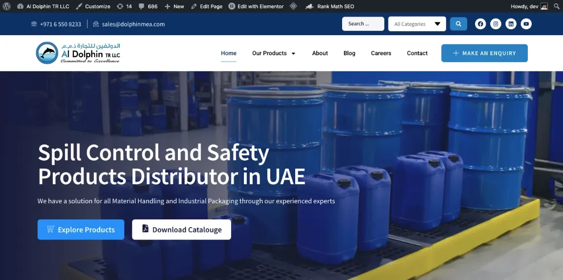 DSA Femea website homepage designed by Nikhil Soman, freelance WordPress developer in Trivandrum and Kochi.