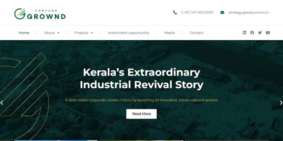 edayarzinc.in website designed and developed by Nikhil Soman