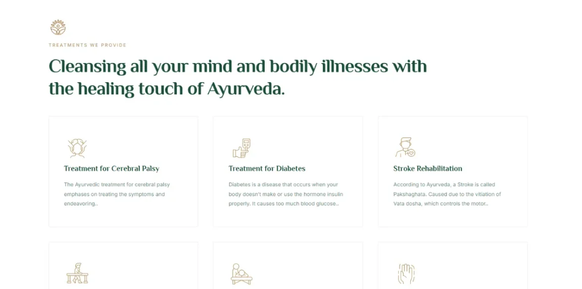 felizayurveda.com website designed and developed by Nikhil Soman