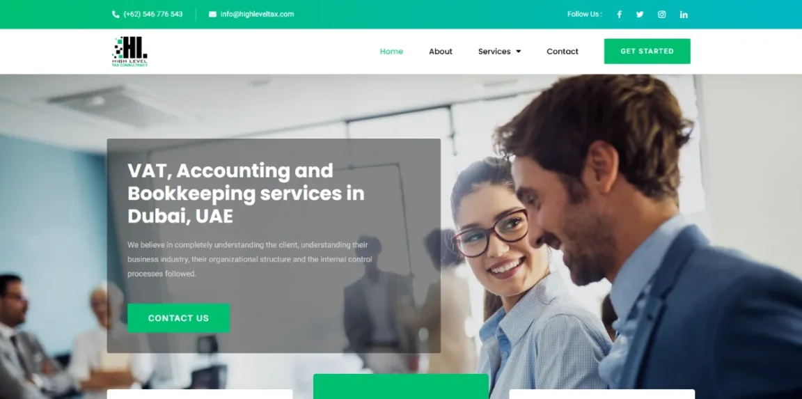 highleveltax.com website designed and developed by Nikhil Soman