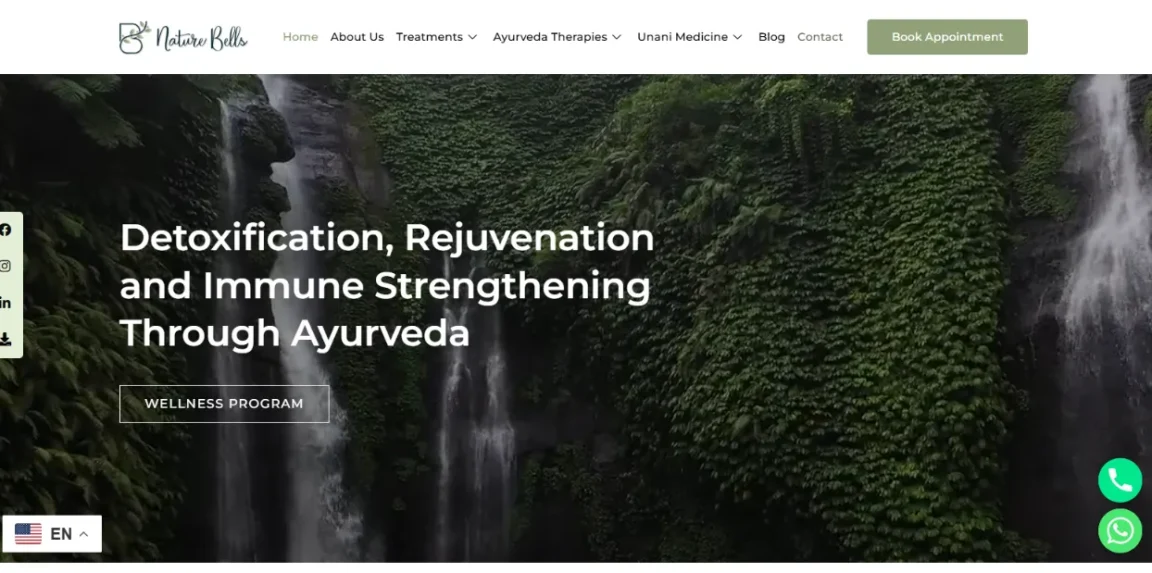 naturebellswellness.com website designed and developed by Nikhil Soman