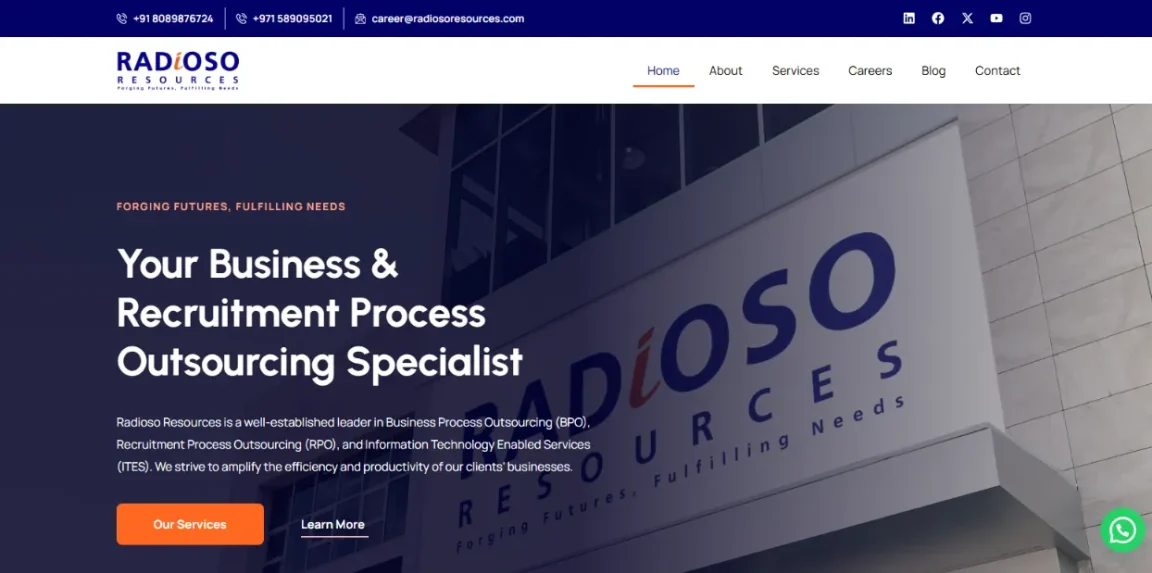 Radio So Resources homepage designed by Nikhil Soman, expert WordPress developer and SEO specialist based in Trivandrum and Kochi.