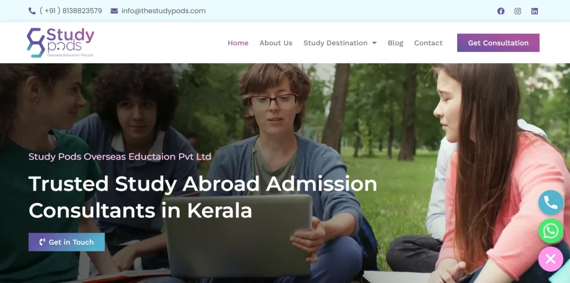 thestudypods.com website designed and developed by Nikhil Soman